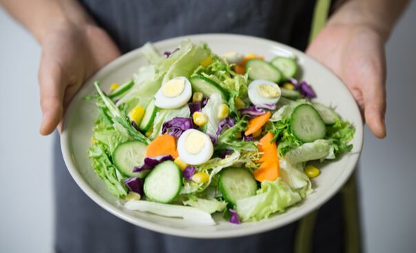 vegetable salad to increase activity