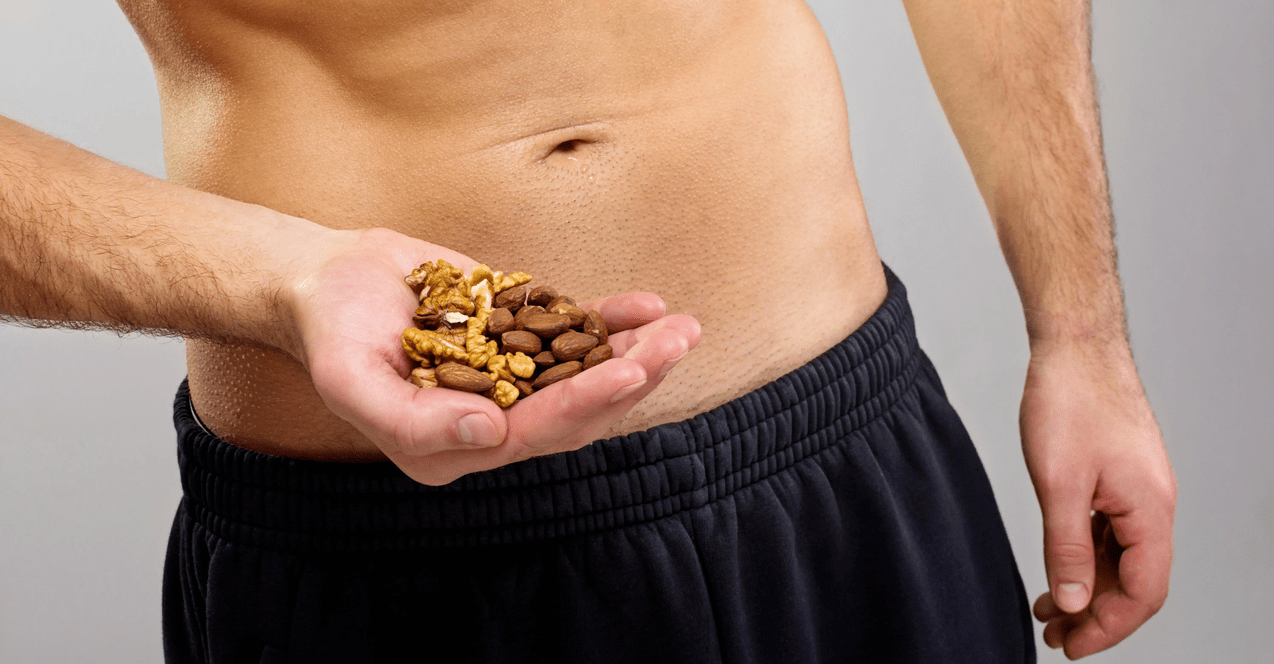 A person who eats nuts increases his activity